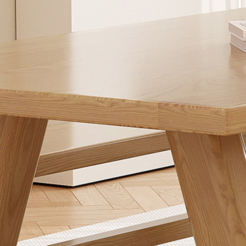 Table de chevet en frêne massif, H 29,53 po x L 78,74 po x l 35,43 po