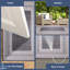 Tapis intérieur / extérieur gris / ivoire à rayures Trei-589798517