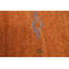 Tapis tribal en laine orange Gabbeh 5 x 8