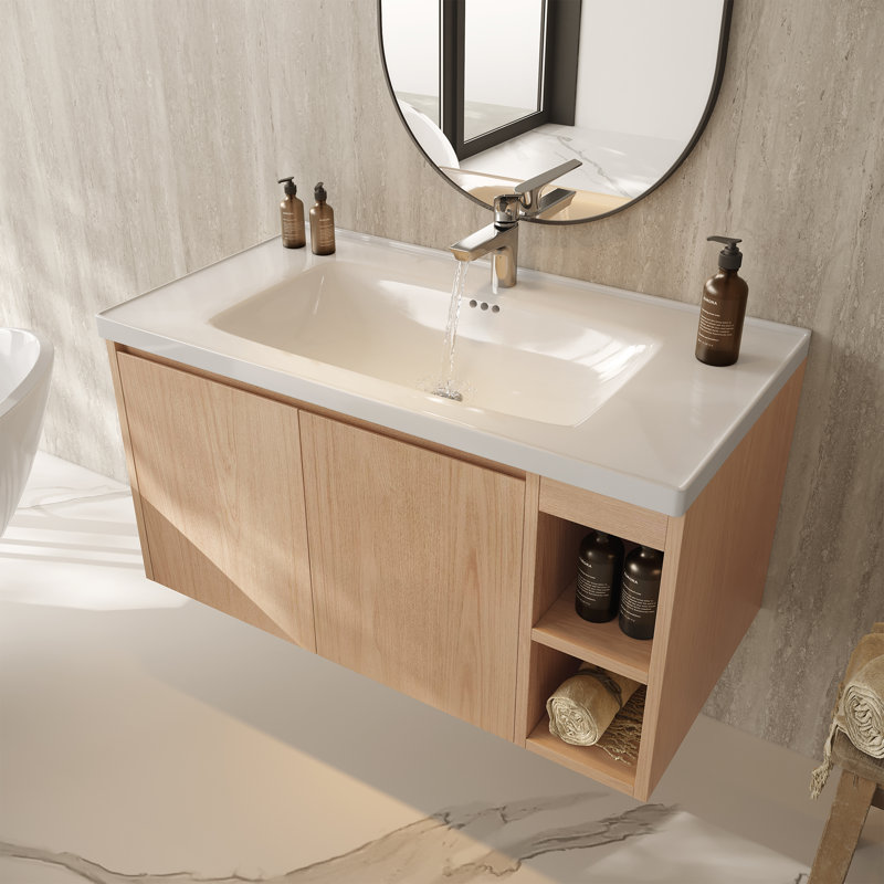 Meuble-lavabo mural simple l 35,83 po