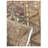 Vintage One-of-a-Kind Rectangle 3'10" X 5'5" 1940s Wool Area Rug in Brown