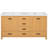 Space-saving Modern Double-sink Vanity, Solid Wood Frame, Contemporary Design