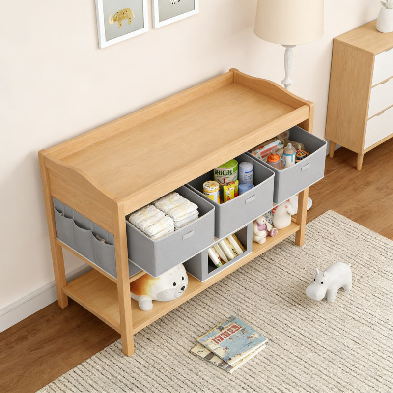 Fabric Storage Bins With Lids And Clear Front Window - Stackable Organizer Cubes For Closet, Shelves, And Home Organization