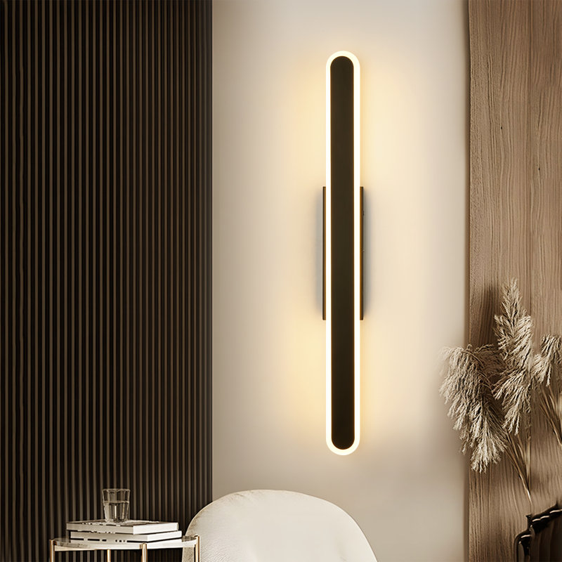 Solinell Dimmable Oval Minimalist Rectangular LED Wall Light