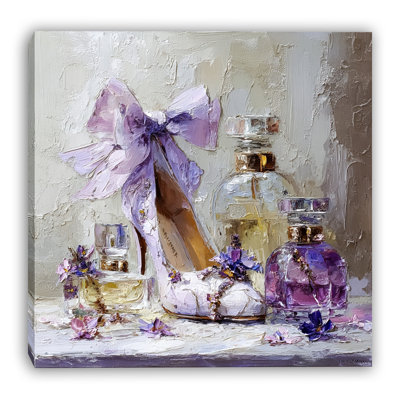 Lilas Elegance, art mural sur toile tendue