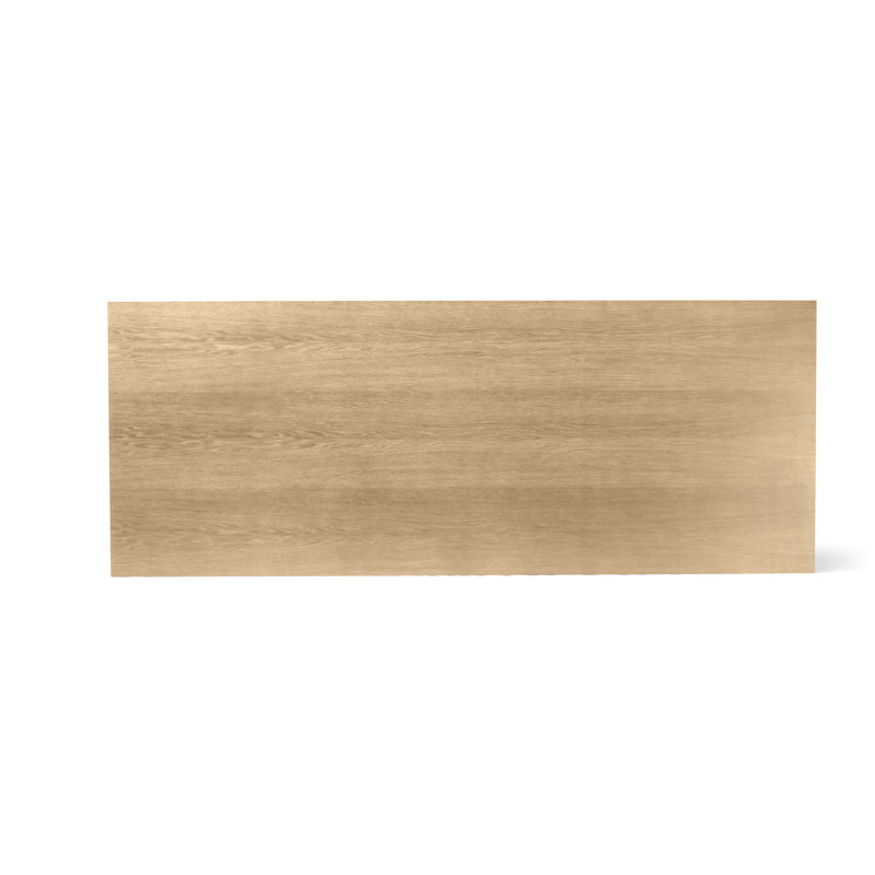 Androgyne Solid Oak Dining Table, Natural Oak, 42.9" W x 109.4" L