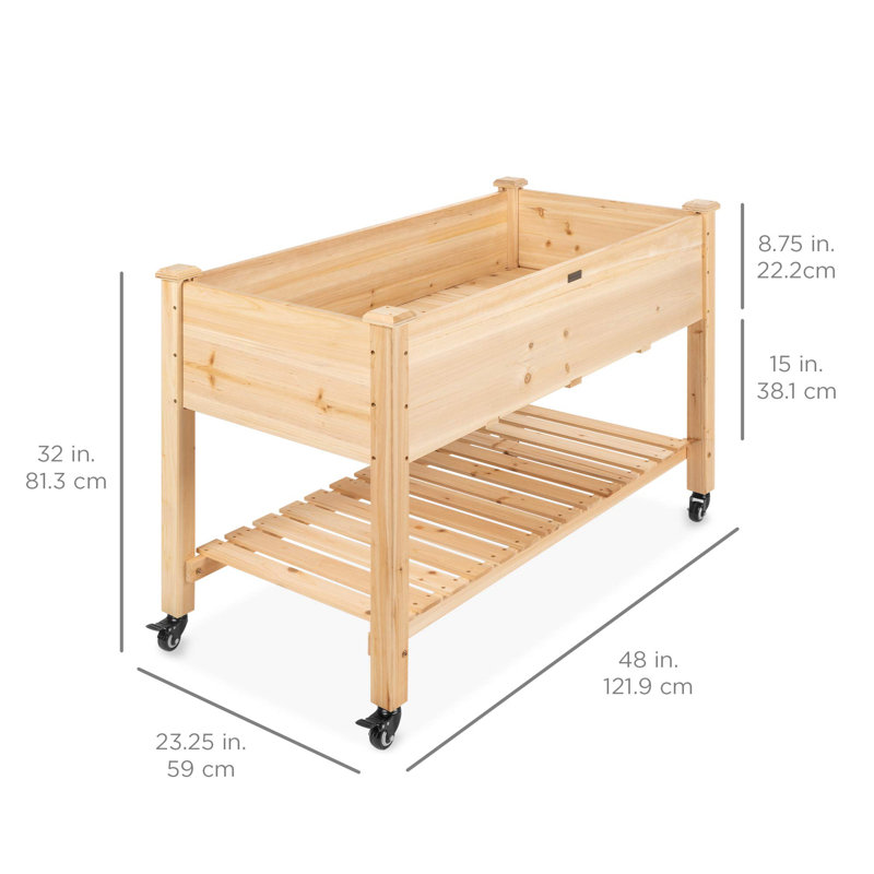 Shepard Elevated Planter, Natural