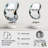 Gebert Abstract Geode Gold And White Marble II - Marble Asymmetrical Mirror, White Unique Shape Unique Wall Mirror, Printed Metal Art-1012527769