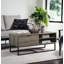 Homare Rustic Oak & Black Finish Coffee Table
