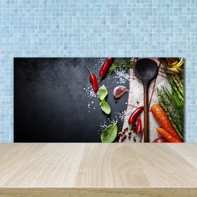 Lirah 50cm W x 100cm L Glass Peel and Stick Panel
