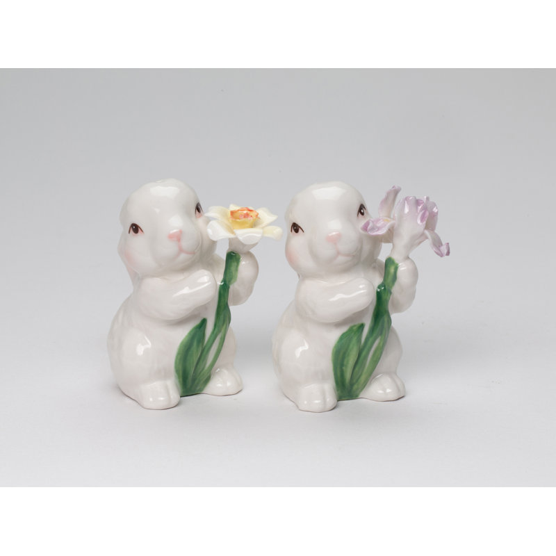 Ensemble salière et poivrière pour lapin de Pâques Cosmos