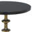 Aluminum End Table with Black Marble Top