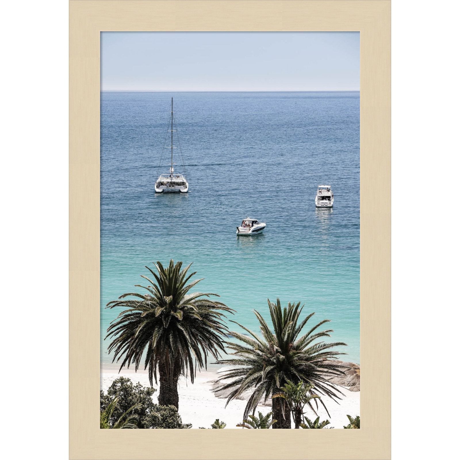 Rothschild "Camps Bay Beach" Print, Brown, 13" H x 9" W
