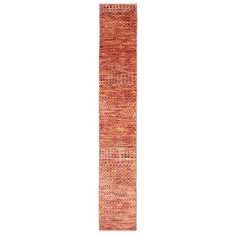 Tapis rouge ombre en soie One Of A Kind 2 pi x 12 pi 1 po