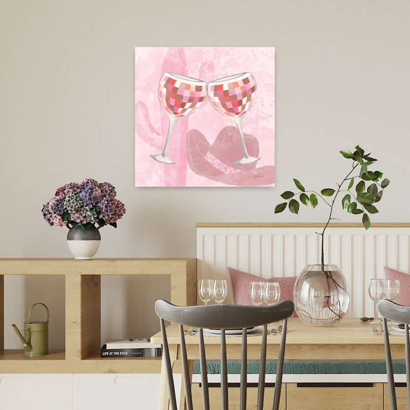 Disco Cowgirl III, art contemporain abstrait, H 18 po x l 18 po