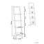 143cm H x 35cm W Particle Board Bookcase