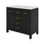 Meuble-lavabo 36 po avec lavabo, tiroirs et armoires de rangement-155082392