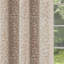 Sherwood 100% Blackout Thermal Jacquard Leaf Design Curtains with Eyelet Header (PAIR)-586780987-586780982
