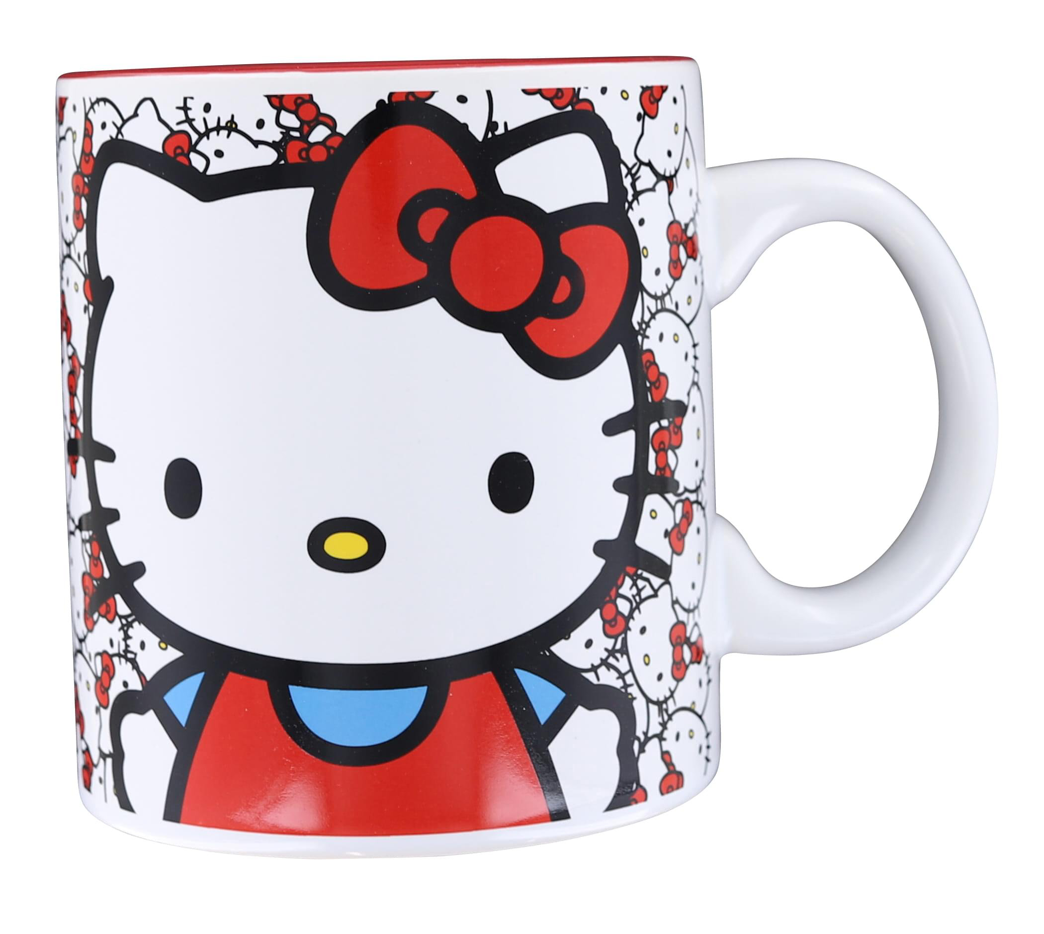 Silver Buffalo Hello Kitty All-Over Faces 20Oz Ceramic Mug | Wayfair