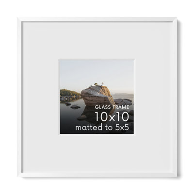 Cadre photo en métal avec verre