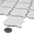Metro Lantern Matte White 9-1/2" x 10-3/4" Porcelain Mosaic Floor and Wall  Tile