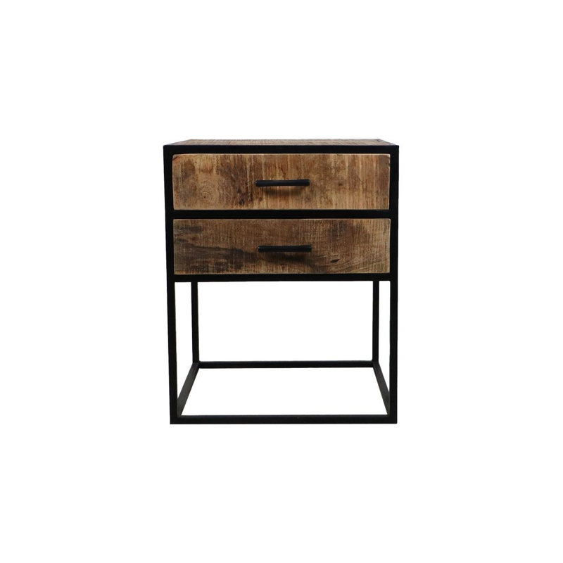 Annebeth 40cm W Metal Bedside Table