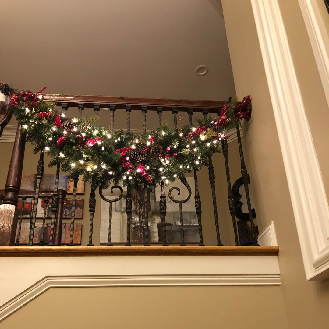 60" Pre-Lit Eastern Pine Artificial Christmas Swag - Clear Lights Northlight Seasonal