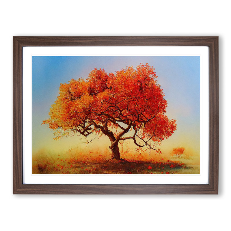 Evolving Apple Tree - Framed Print, 34cm H x 46cm W x 2cm D, Walnut