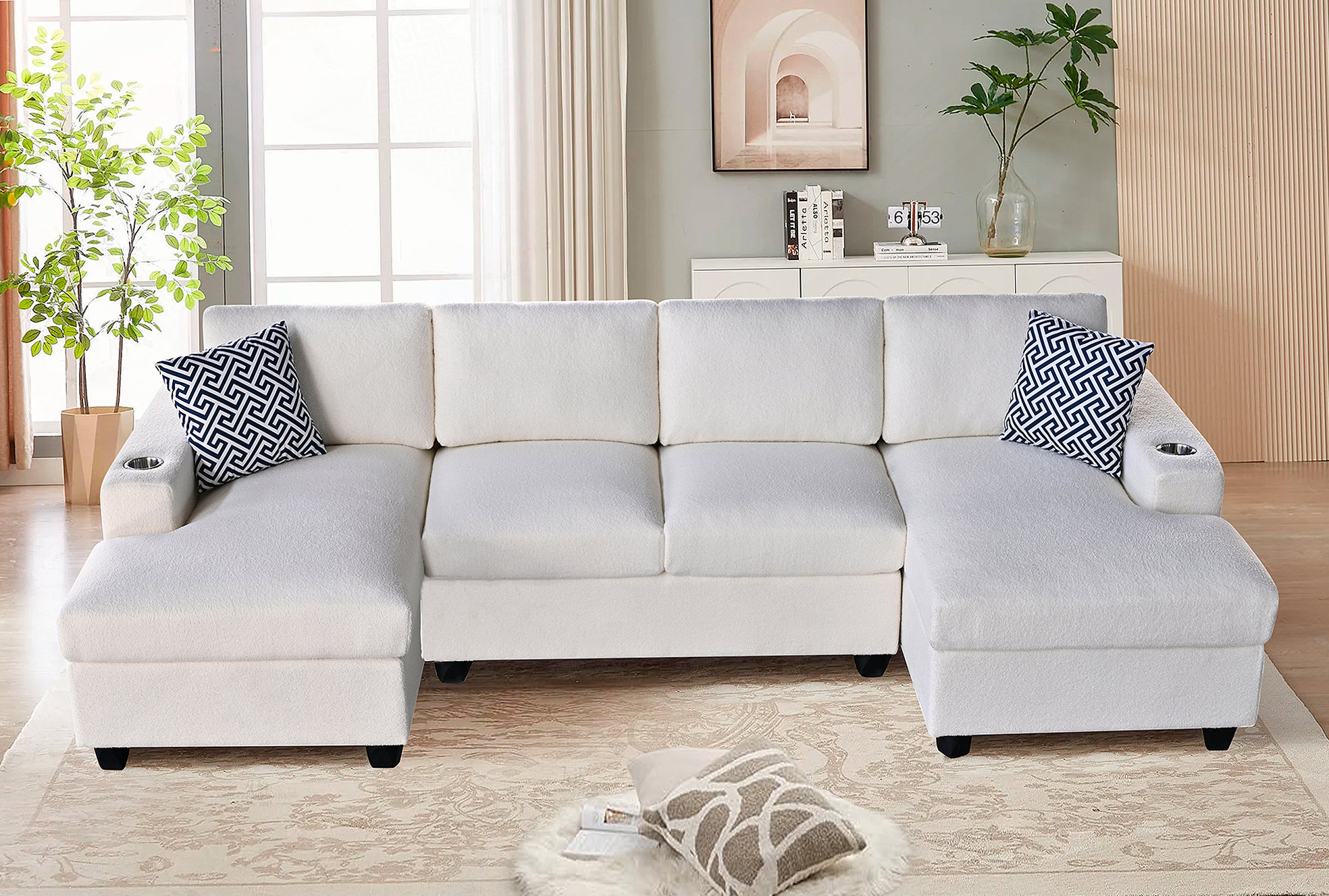 Latitude Run® Ultra Comfortable U - Shaped Modular Sectional Sofa With ...