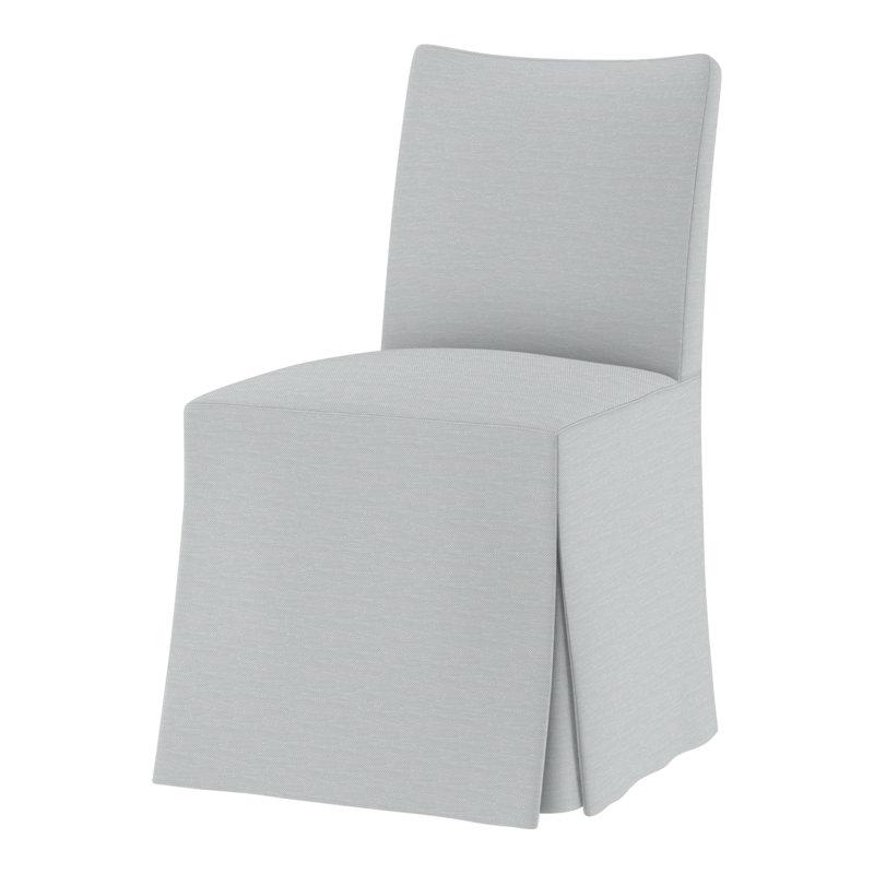 Lia Upholstered Dining Chair, Perigold Tres Chic Ice Blue