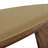 Lowman Walnut And Glass Triangular Coffee Table