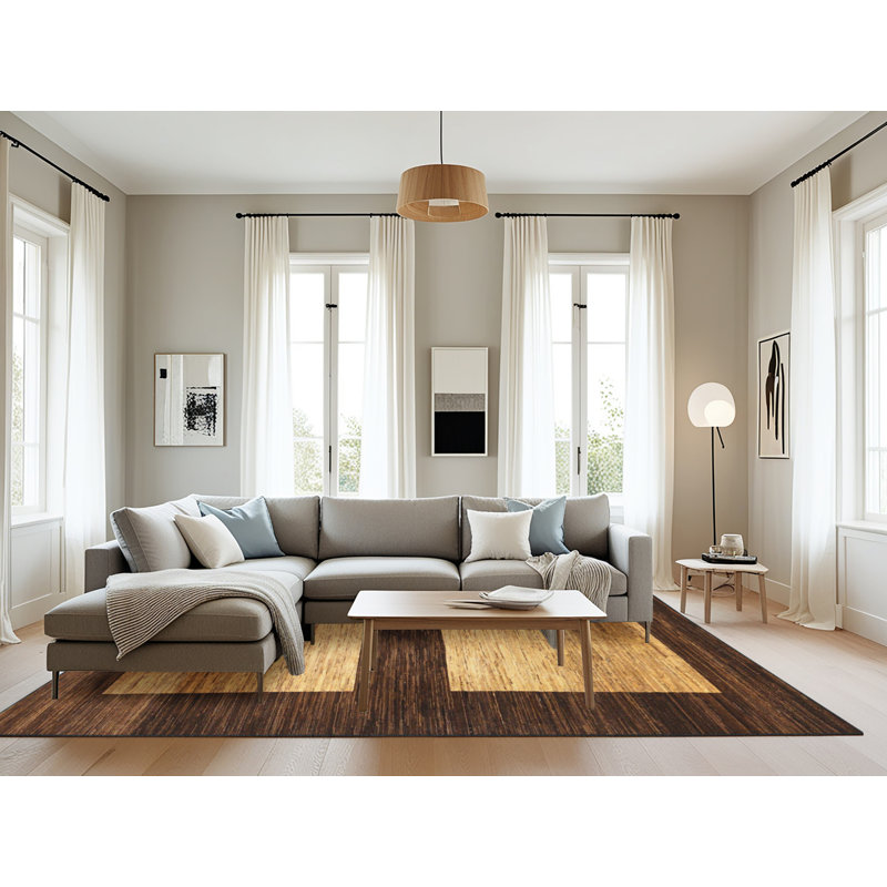 Tapis abstrait moderne 16, Rectangle 8 pi x 10 pi