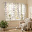 Kbndieu Double Layer Floral Draw Back Curtain with Rod Pocket Lace Sheer Curtain and Blackouts Curtain Suitable for Bedrooms Living Rooms and Kitchens