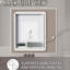 Miroir de salle de bain 60 po x 36 po