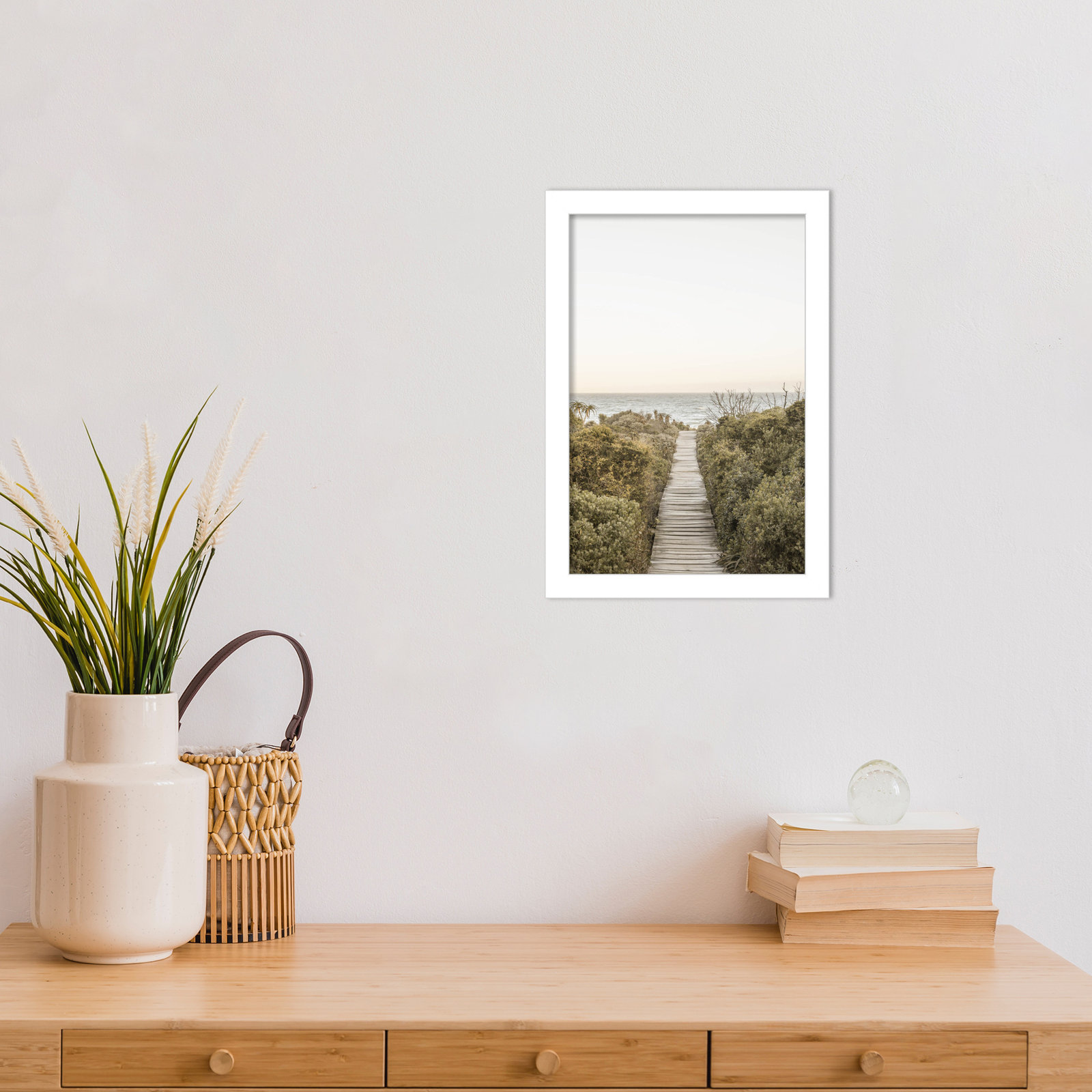 Partlow "Boardwalk" Print by Shot by Clint, White, 13" H x 9" W
