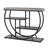 Industrial 4-Tier Console Table for Living Room – Narrow Entryway Sofa Table with Storage Shelves, Metal Geometric Frame, Rustic Wood Accent, Adjustable Feet, Versatile Furniture, Grey-328168702