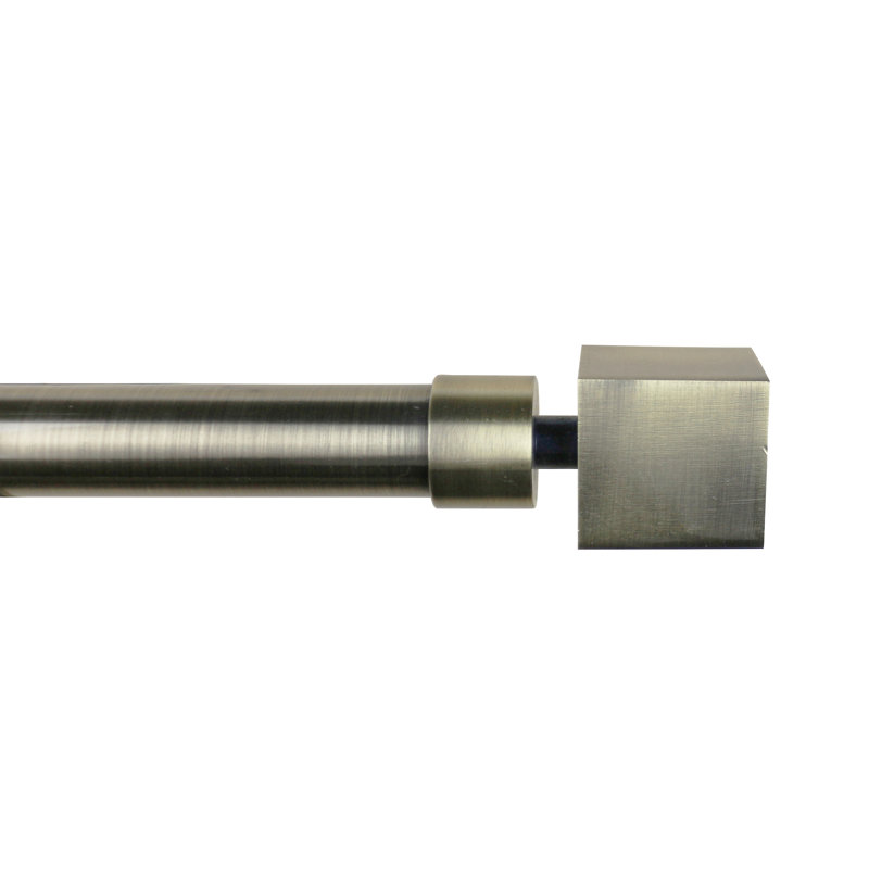 Tringle à rideaux simple Zaytoune Wright, De 28 po à 48 po de largeur, Bronze
