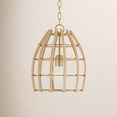 Almita 4 Light Rattan Dimmable Pendant