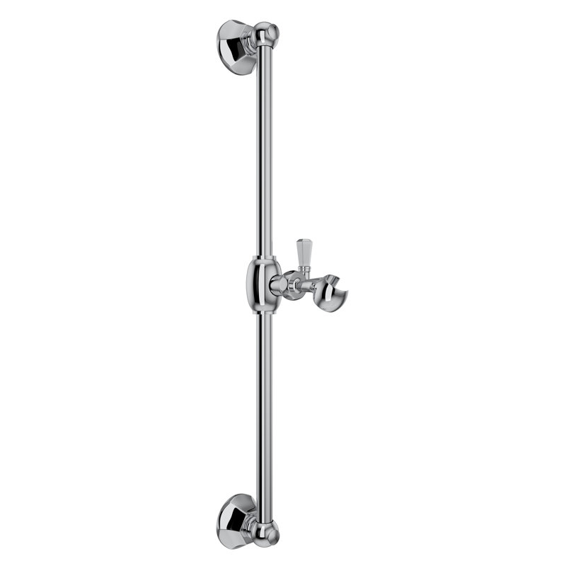 Palladian 24" Slide Bar, Polished Chrome
