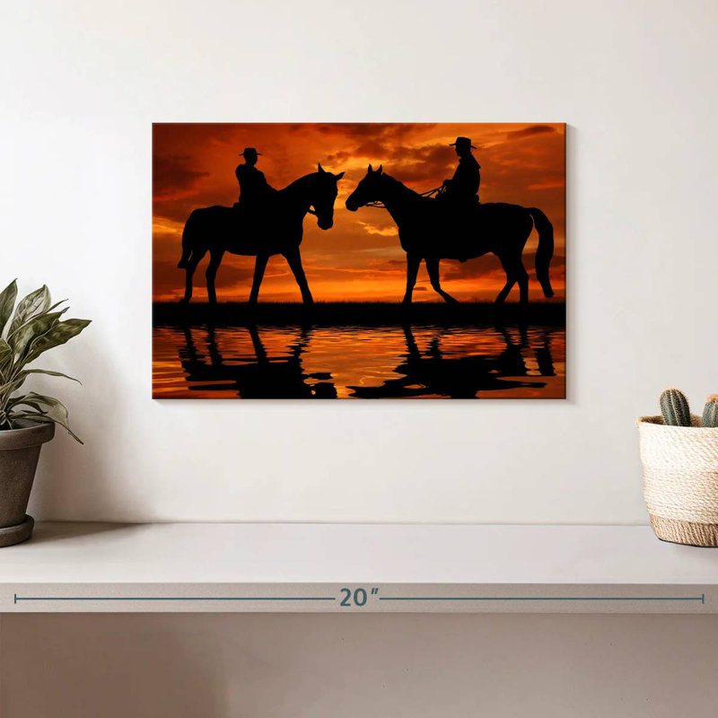 Lelar Cowboy Duo, 8" H x 12" W