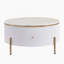 Table basse moderne moderne avec 2 grands tiroirs de rangement (31,5 po)-270423981