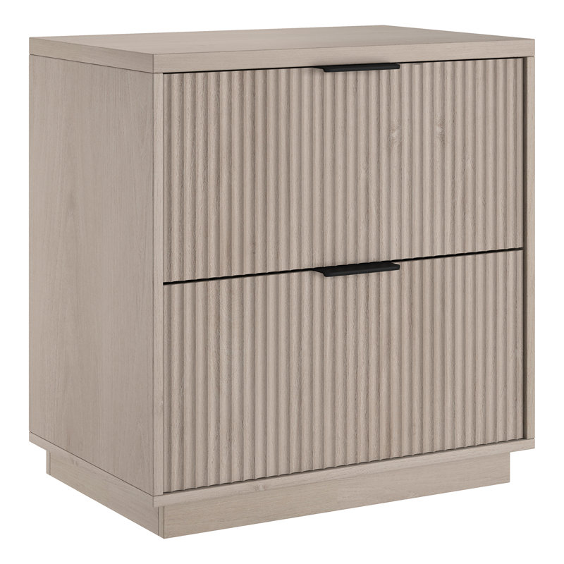 Bossett 24" Wide Rectangular Nightstand, Alder White