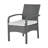 Pe 4 Piece Outdoor Furniture - Iron Structure Grey Waterproof Fabric 44 X 27.5 31.5 Inches Kd Seating Pc Chat & 42.86 In. 28.15 30.63 In-519154315