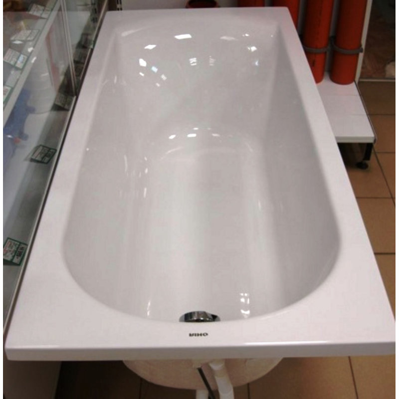 x 800mm Soaking Acrylic Bathtub, 80cm H x 180cm L x 80cm D