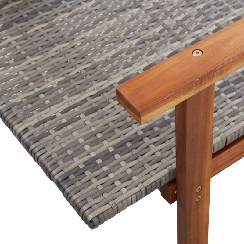 Chaise longue simple Fatmat, Gris