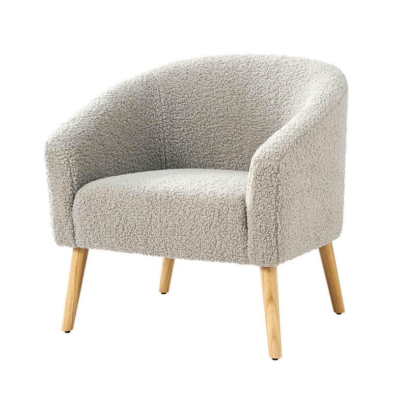 Upholstered Armchair, Grey