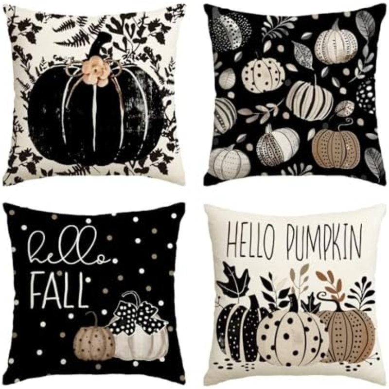 Housses de coussin d'automne 16 x 16 po, Rectangle 12"H x 20"W