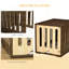 Table de bout pour cage de chien avec panneau de porte amovible PawHut Furniture