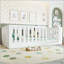 Lit double sur pied en bois massif avec porte Montessori-1128445981-1128445986