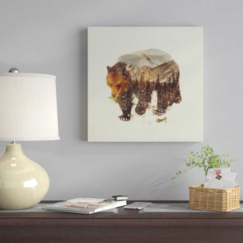 « bear i », impression, H 18 po x l 18 po x P 1,5 po, Toile